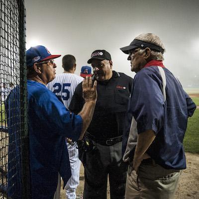 Game 2 of the Championship Series called in the sixth, postponed to Monday